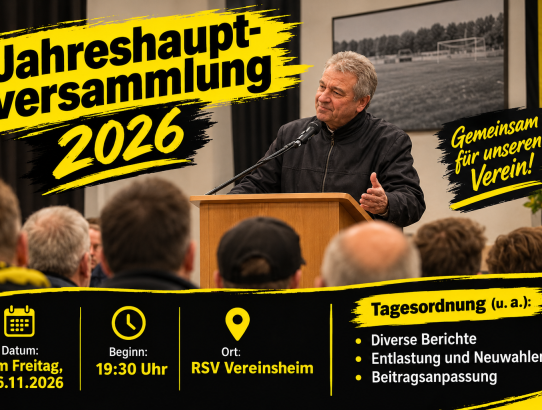 Jahreshauptversammlung 2026
